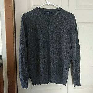 Men's J. Crew Cotton Sweater, Charcoal Heather